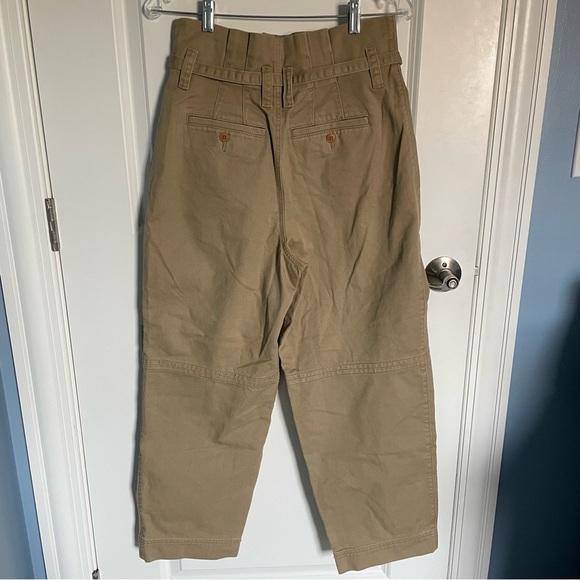 New! Madewell Paperbag Trench Trousers in (Re)generative Chino 35184 - Picture 9 of 16